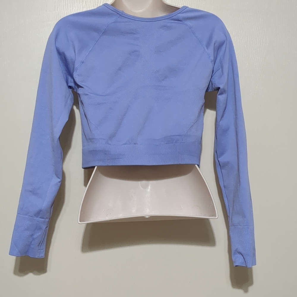 Diosafit Long Sleeve Lilac Cropped Top Size Large - Picture 2 of 6